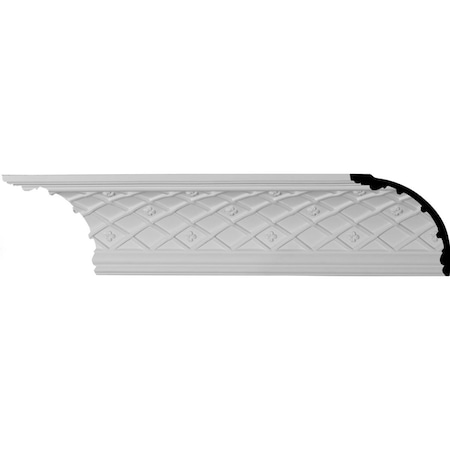 Ekena Millwork SAMPLE - 4 5/8"H x 4 5/8"P x 6 1/2"F x 12"L Brightton Crown Moulding SAMPLE-MLD05X05X06BR